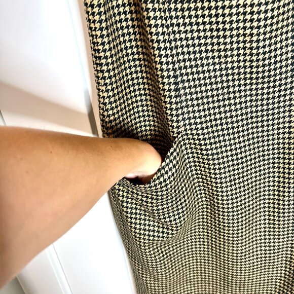 Lauren Ralph Lauren Black Tan Houndstooth Wool Blend Sheath Dress Academia 14 - Picture 3 of 5